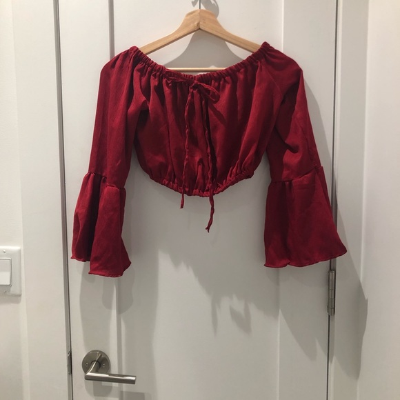 Tops - Peasant Crop Top